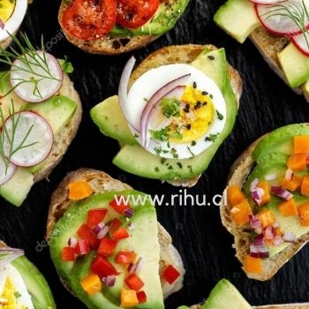 Canapés vegetarianos Rihu 350x350